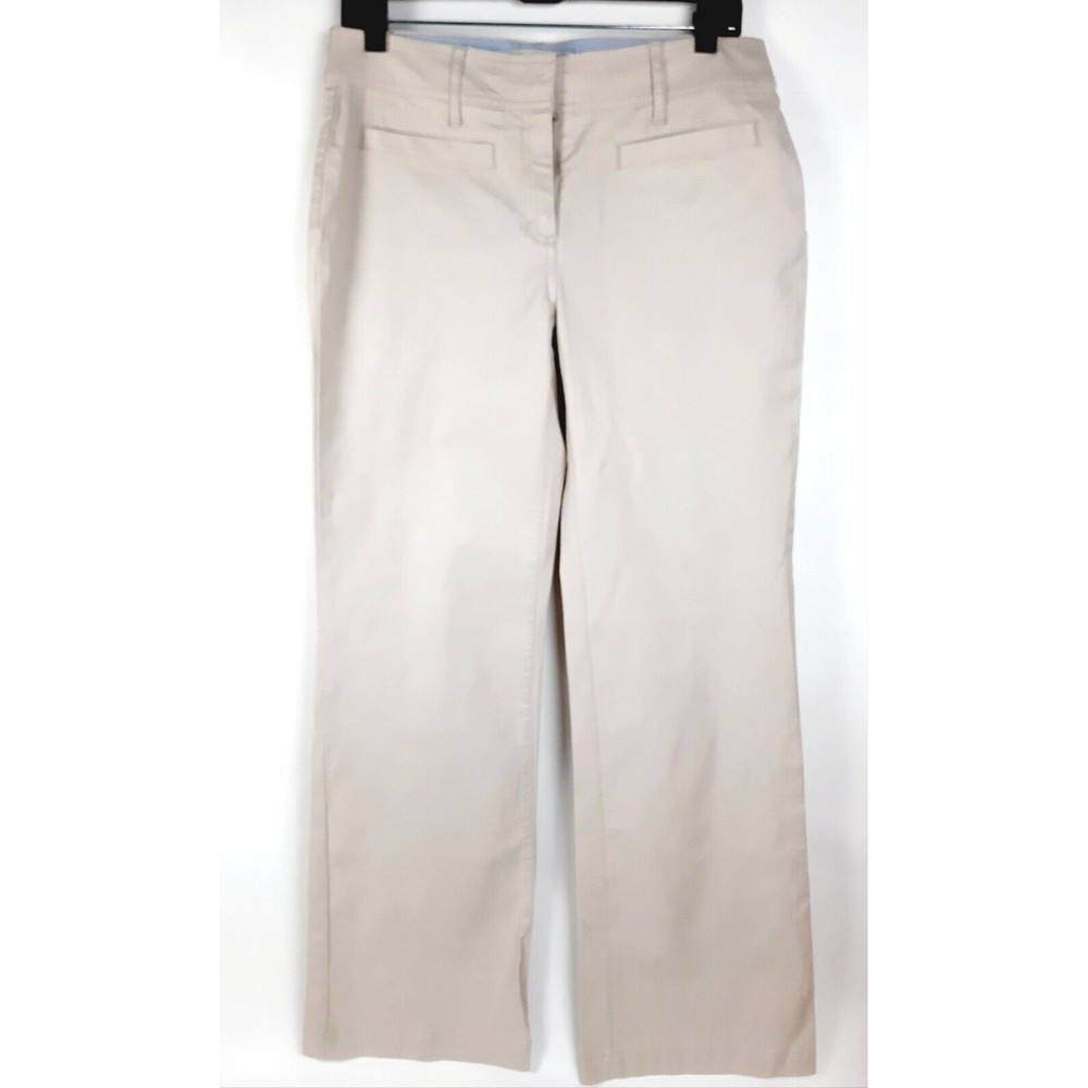 Tommy Hilfiger Stretch Janie Fit Beige Chino Pants Slacks Womens Size 6